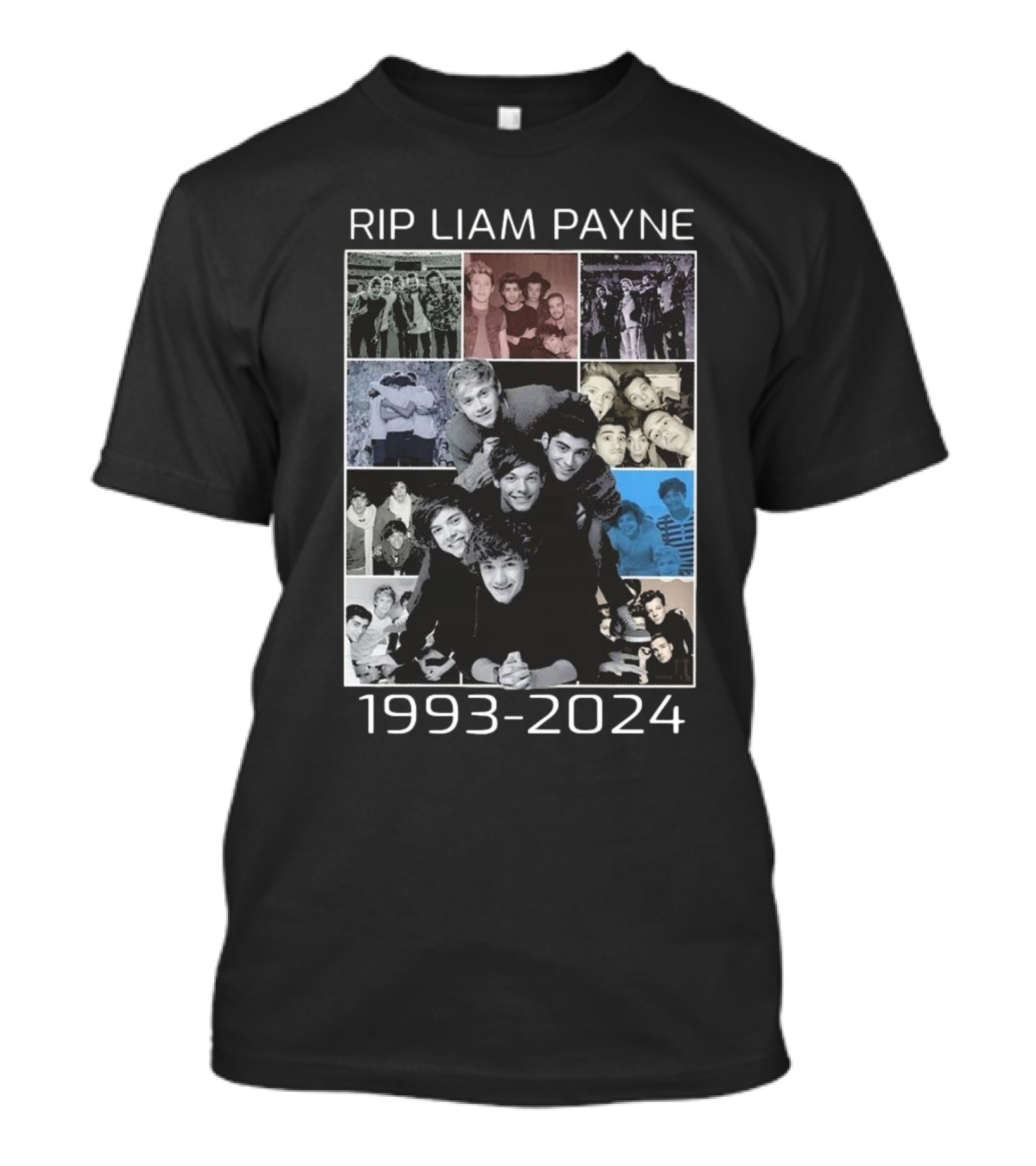 One Direction Band Rip Liam Payne 1993-2024 Collage T-Shirt