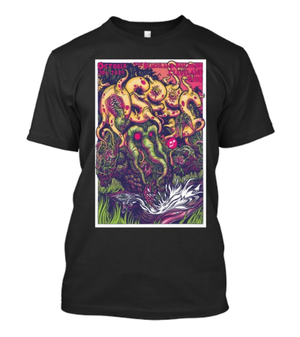Osees Live At The Beachland Ballroom Cleveland Ohio October 20 2024 Psychedelic T-Shirt