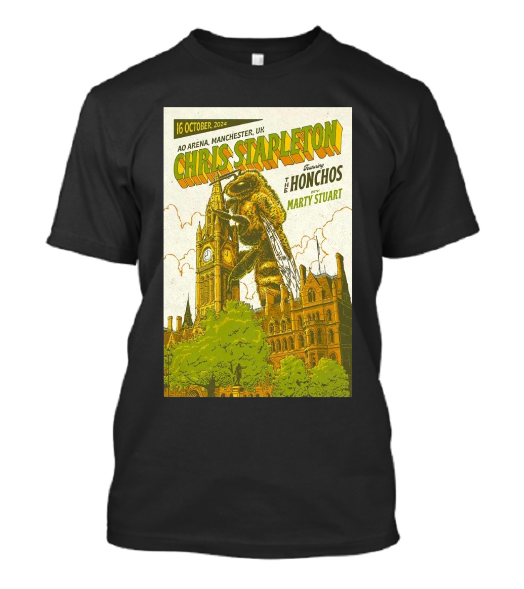 Chris Stapleton Featuring The Honchos With Marty Stuart AO Arena Manchester UK 16 October T-Shirt