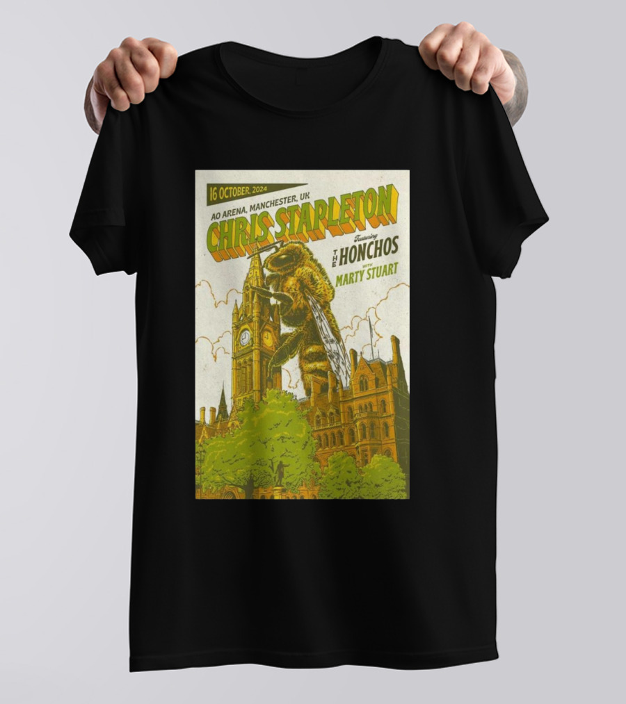 Chris Stapleton Featuring The Honchos With Marty Stuart AO Arena Manchester UK 16 October T-Shirt