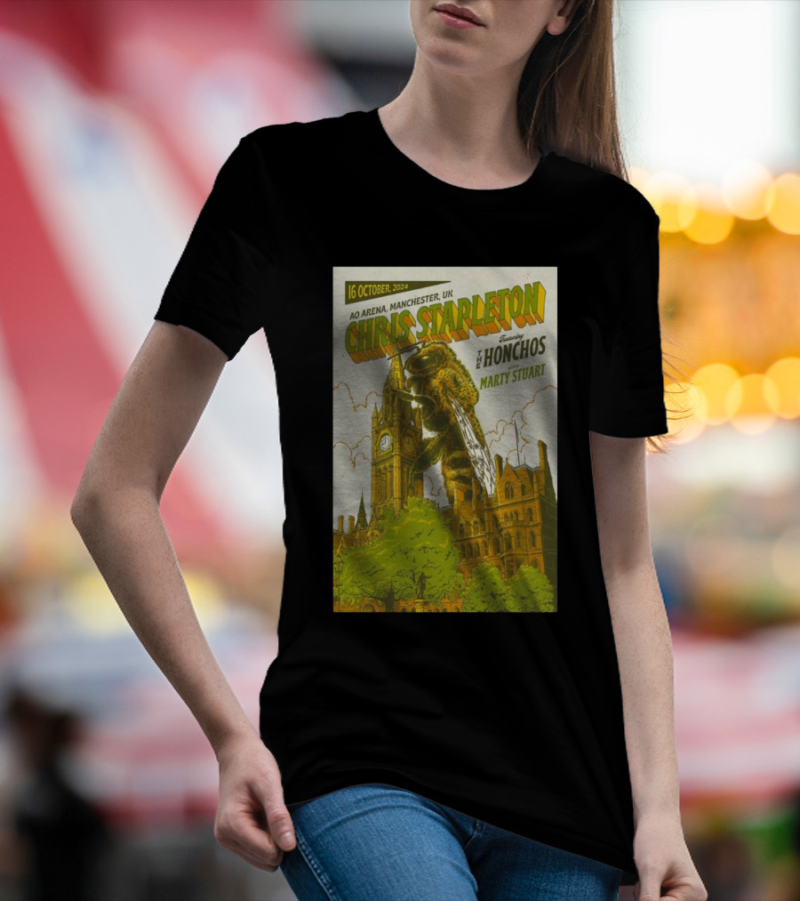 Chris Stapleton Featuring The Honchos With Marty Stuart AO Arena Manchester UK 16 October T-Shirt