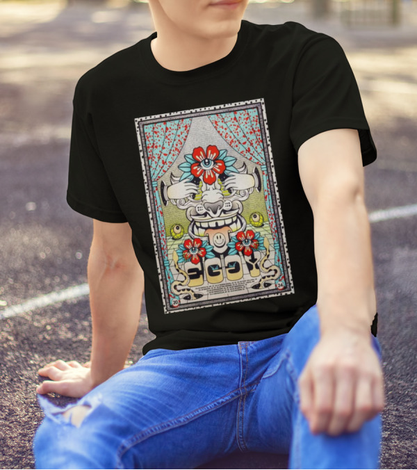 Eggy Tour October November 2024 Floral Mask T-Shirt