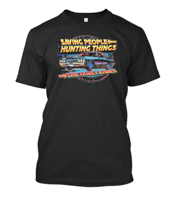Saving People Hunting Things The Family Business Supernatural Vintage Car T-Shirt