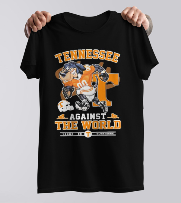Tennessee Vols Mascot Charging Forward Against The World T-Shirt