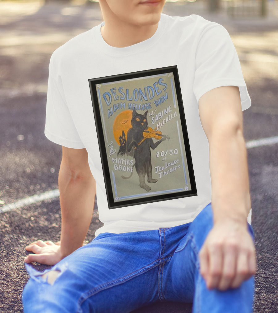 Deslondes Album Release Show October 30 Toulouse Theatre With Sabine McCalla Mamas Broke T-Shirt