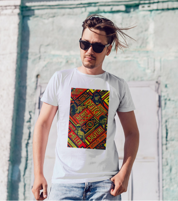 The Funky Biscuit Presents Adam Deitch Benny Bloom Brad Miller Bigyuki Oct 26 2024 Boca Raton 6PM 9PM Show T-Shirt