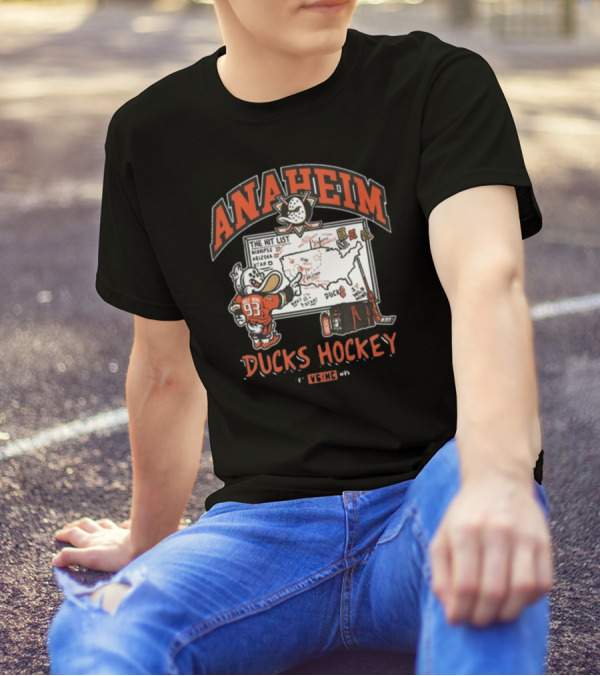 Anaheim Wild Wing Lesson Plan Ducks Hockey VGHC T-Shirt