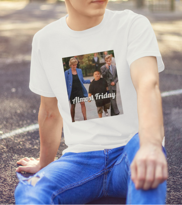 Almost Friday Rizzler Royalty Humorous Princess Iconic Moments T-Shirt