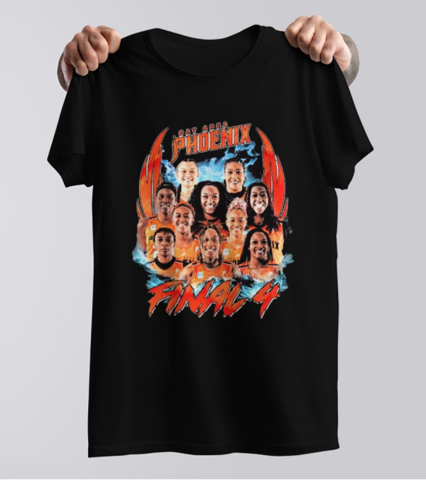 Bay Area Phoenix Final 4 Team Portrait With Fiery Wings T-Shirt