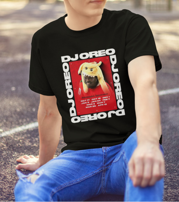 DJ Oreo Intermission Appearances Chicago Blackhawks Dates T-Shirt