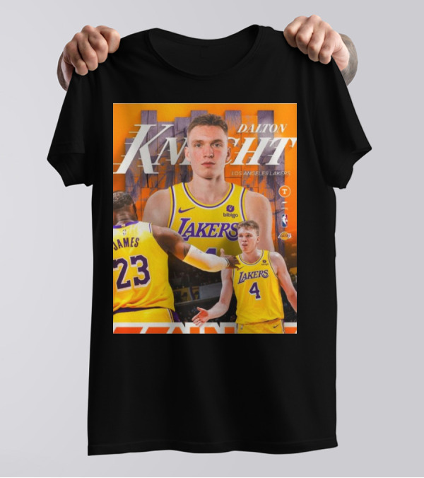 Dalton Knecht Los Angeles Lakers Potential NBA Draft Steal With Teammate James In Lakers Jersey T-Shirt