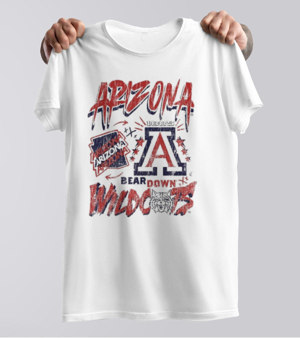 Arizona Wildcats Bear Down 1885 Vintage Wildcats T-Shirt