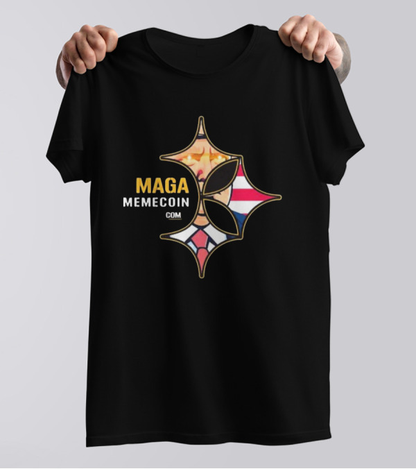 MAGA Memecoin Donald Trump Pittsburgh Steelers T-Shirt