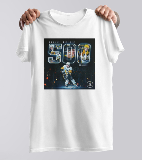 Evgeni Malkin 500 NHL Goals Pittsburgh Penguins T-Shirt