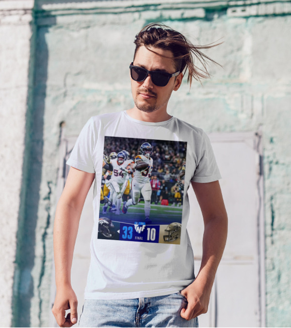 Final Score Denver Broncos 33 New Orleans Saints 10 TNF Primetime Victory T-Shirt