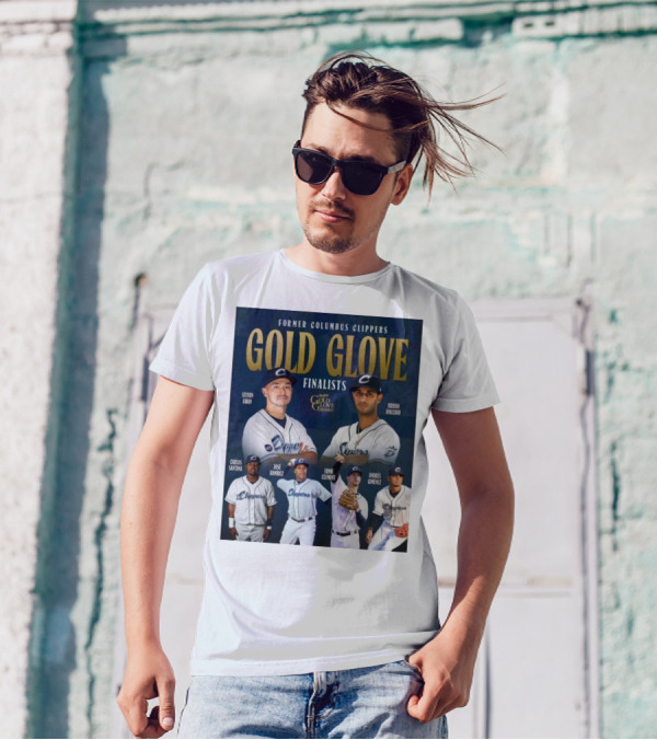 Former Columbus Clippers Gold Glove Finalists Steven Kwan Bryan Rocchio Carlos Santana José Ramírez Ernie Clement Andrés Giménez T-Shirt
