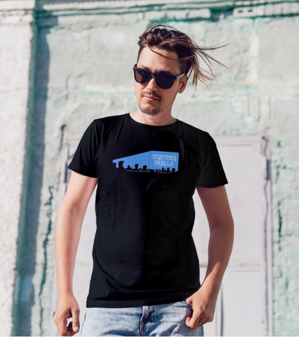 Mystery Skulls Halloween Cinema Shadows T-Shirt