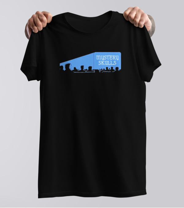 Mystery Skulls Halloween Cinema Shadows T-Shirt