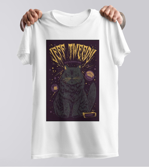 Jeff Tweedy With Elizabeth Moen October 16 2024 Southern Theatre Columbus OH Cat Harmonica T-Shirt