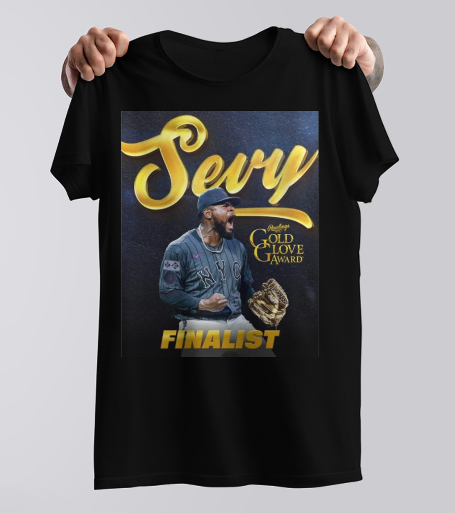 Sevy Rawlings Gold Glove Award Finalist NYC T-Shirt