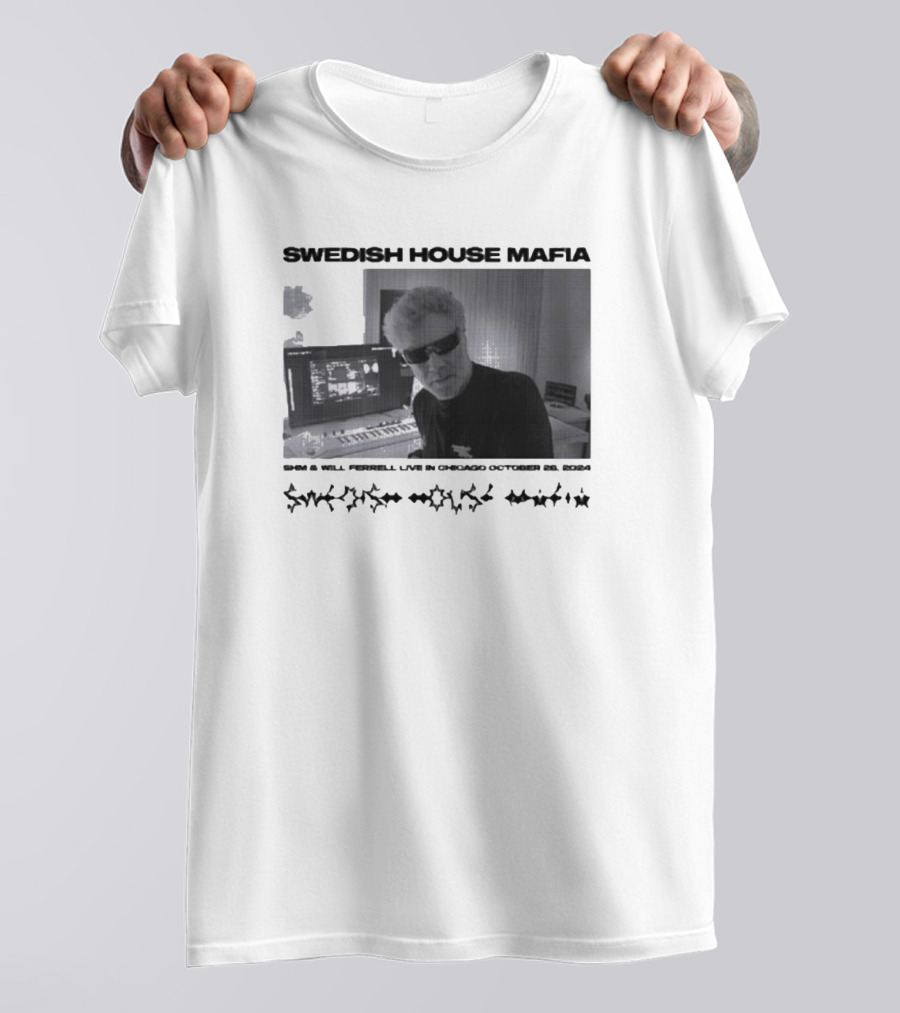 SWEDISH HOUSE MAFIA X WILL FERRELL Music Collaboration AI T-Shirt