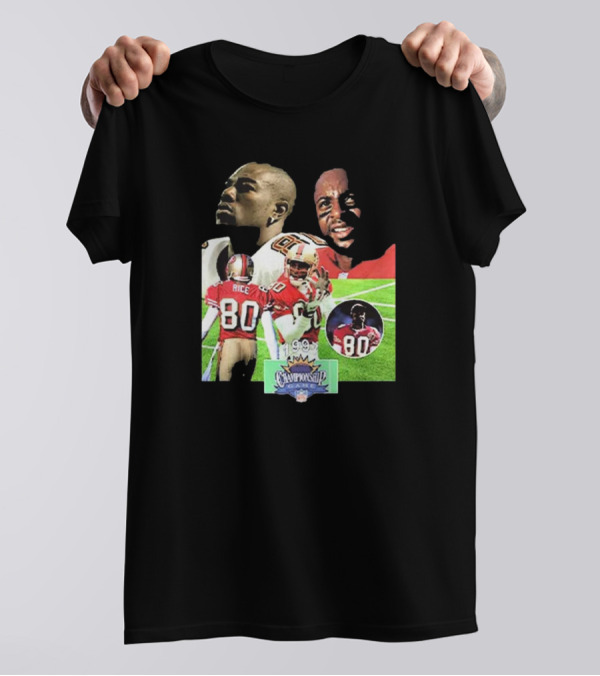 1998 NFL Championship Terrell Owens Jerry Rice San Francisco 49ers T-Shirt
