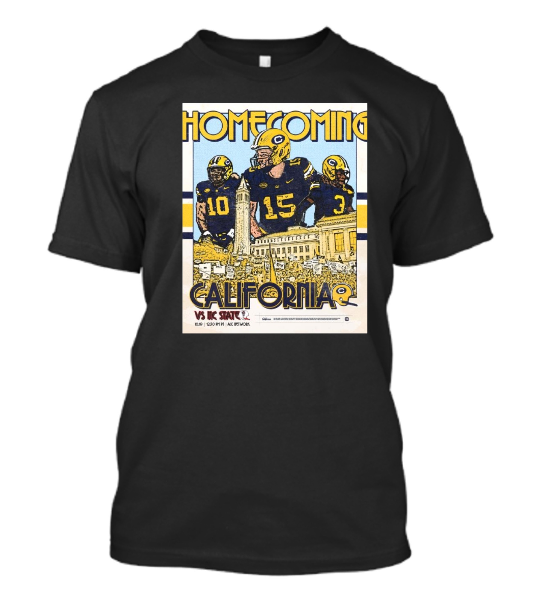 California Golden Bears Homecoming Vs NC State Wolfpack 10.19.24 T-Shirt