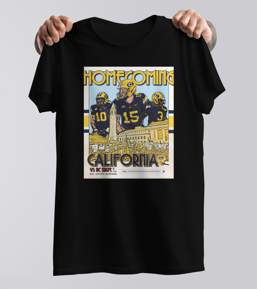 California Golden Bears Homecoming Vs NC State Wolfpack 10.19.24 T-Shirt