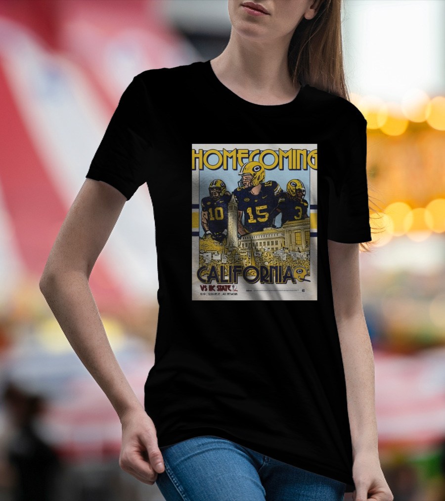 California Golden Bears Homecoming Vs NC State Wolfpack 10.19.24 T-Shirt