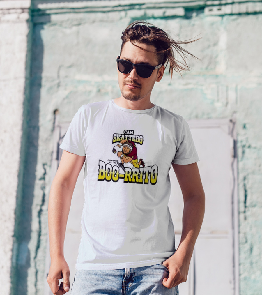 Cam Skattebo Powered By The Boo-rrito Arizona State Sun Devils Caricature T-Shirt