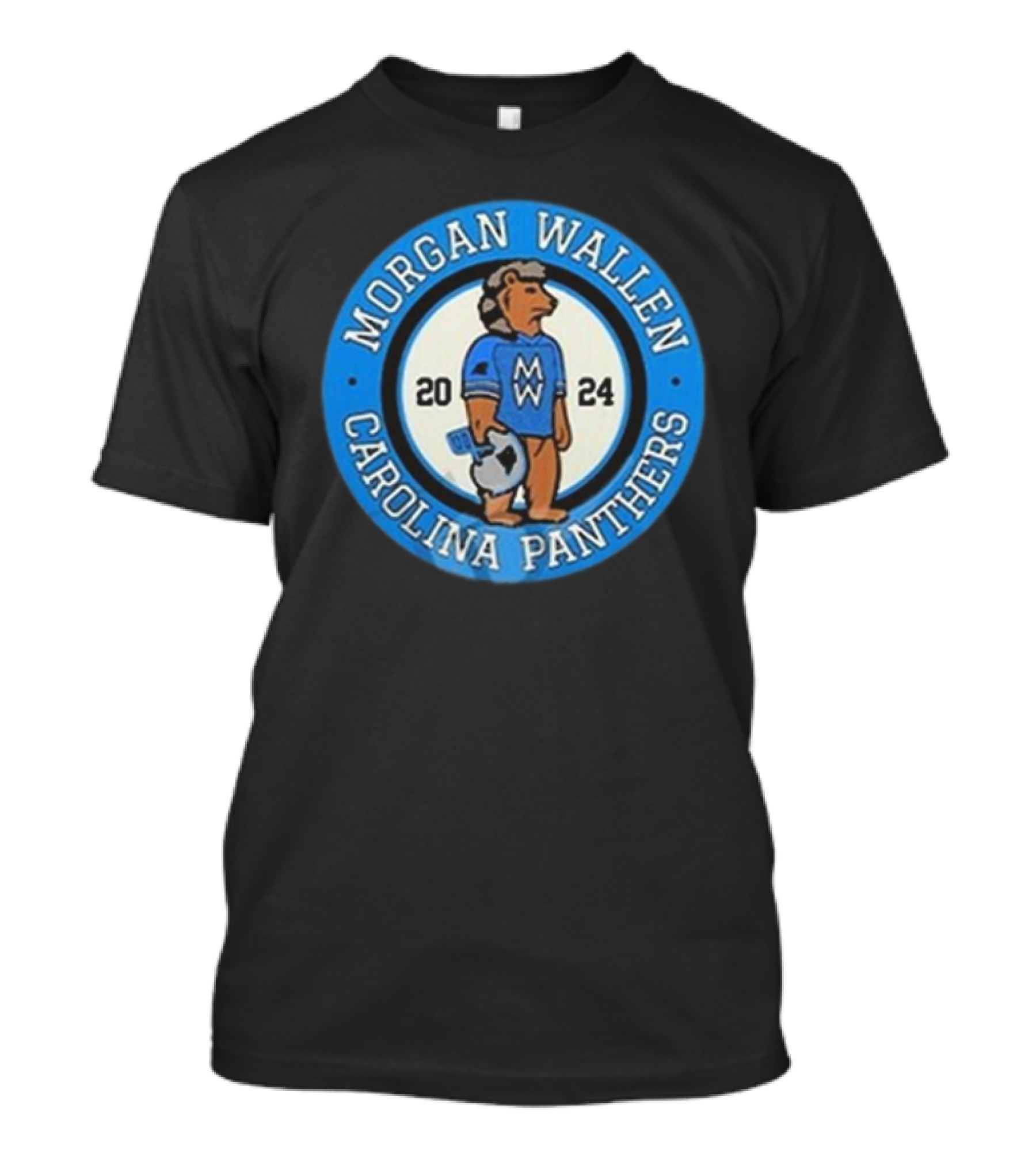 Morgan Wallen Carolina Panthers 2024 Bear T-Shirt
