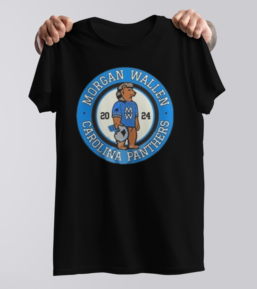 Morgan Wallen Carolina Panthers 2024 Bear T-Shirt