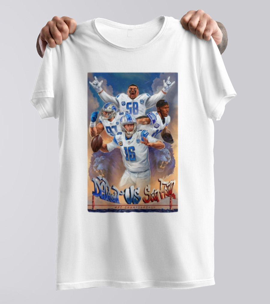 Detroit Lions Vs San Francisco 49ers NFC Championship T-Shirt