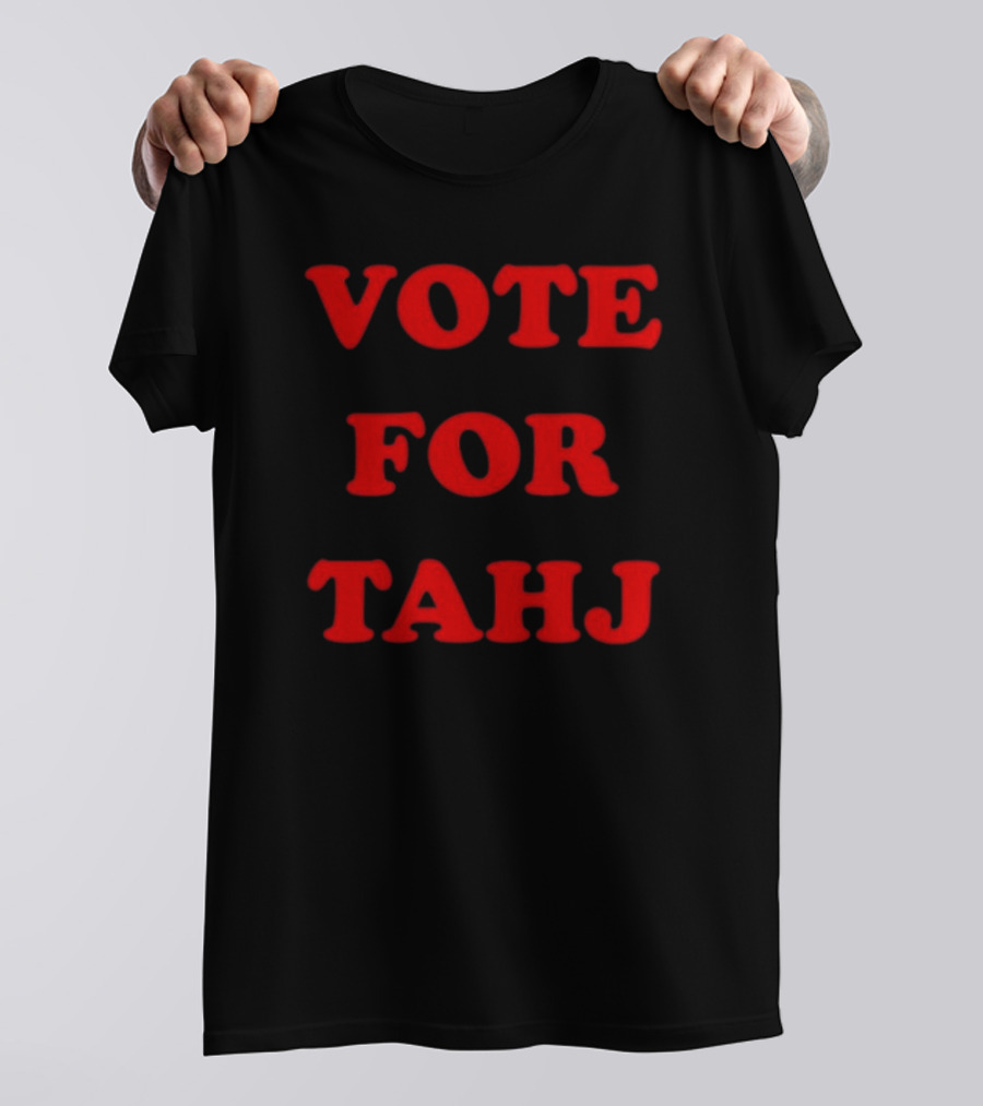 Efren Ramirez Wearing Vote For Tahj Iconic T-Shirt