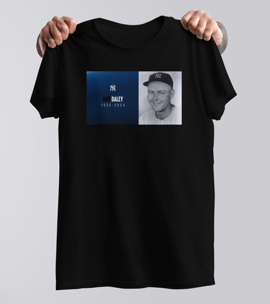 New York Yankees Bud Daley 1932-2024 Memorial T-Shirt