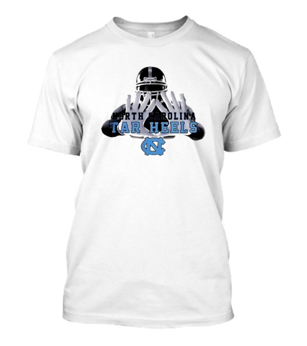 North Carolina Tar Heels Raglan Sun Football Hands T-Shirt