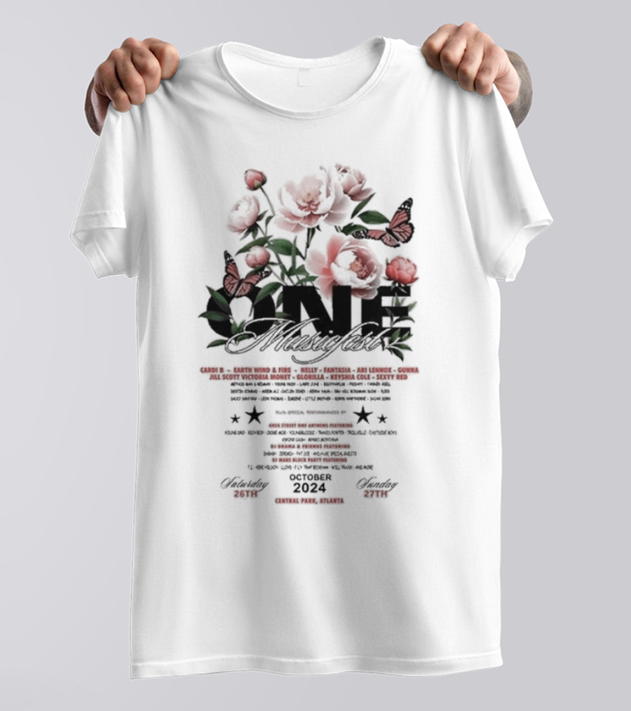 ONE Musicfest 2024 Homegrown Lineup October 26-27 Central Park Atlanta T-Shirt