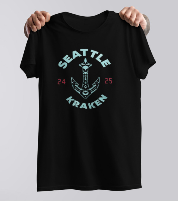 Seattle Kraken 24 25 Indigenous Peoples Night 2024 Anchor T-Shirt