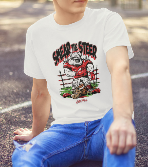 Smear The Steer Old Row Georgia Bulldog Vs Texas Longhorn T-Shirt