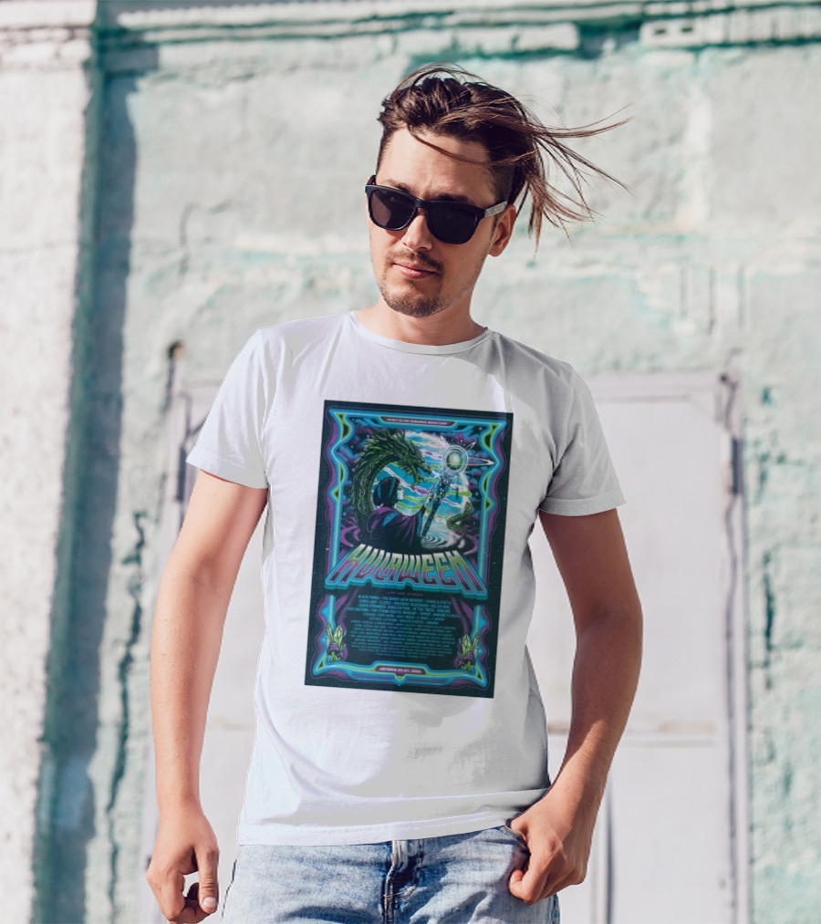Suwannee Hulaween October 24-27 2024 Spirit Of The Suwannee Music Park Live Oak FL With Black Pumas And Goose T-Shirt