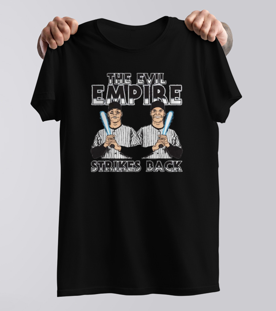 The Evil Empire Strikes Back New York Yankees MLB Star Wars Caricature T-Shirt