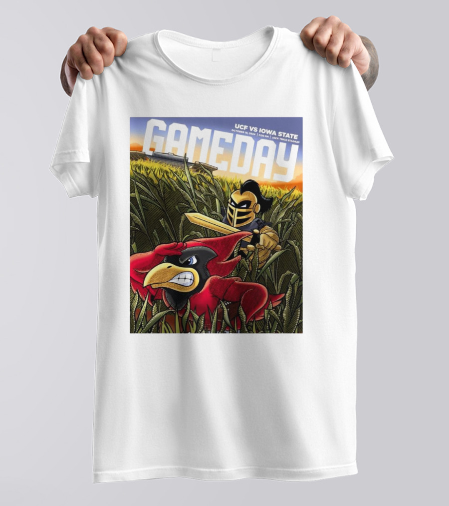 GAMEDAY UCF Knights Vs Iowa State Cyclones October 19 2024 Jack Trice Stadium T-Shirt