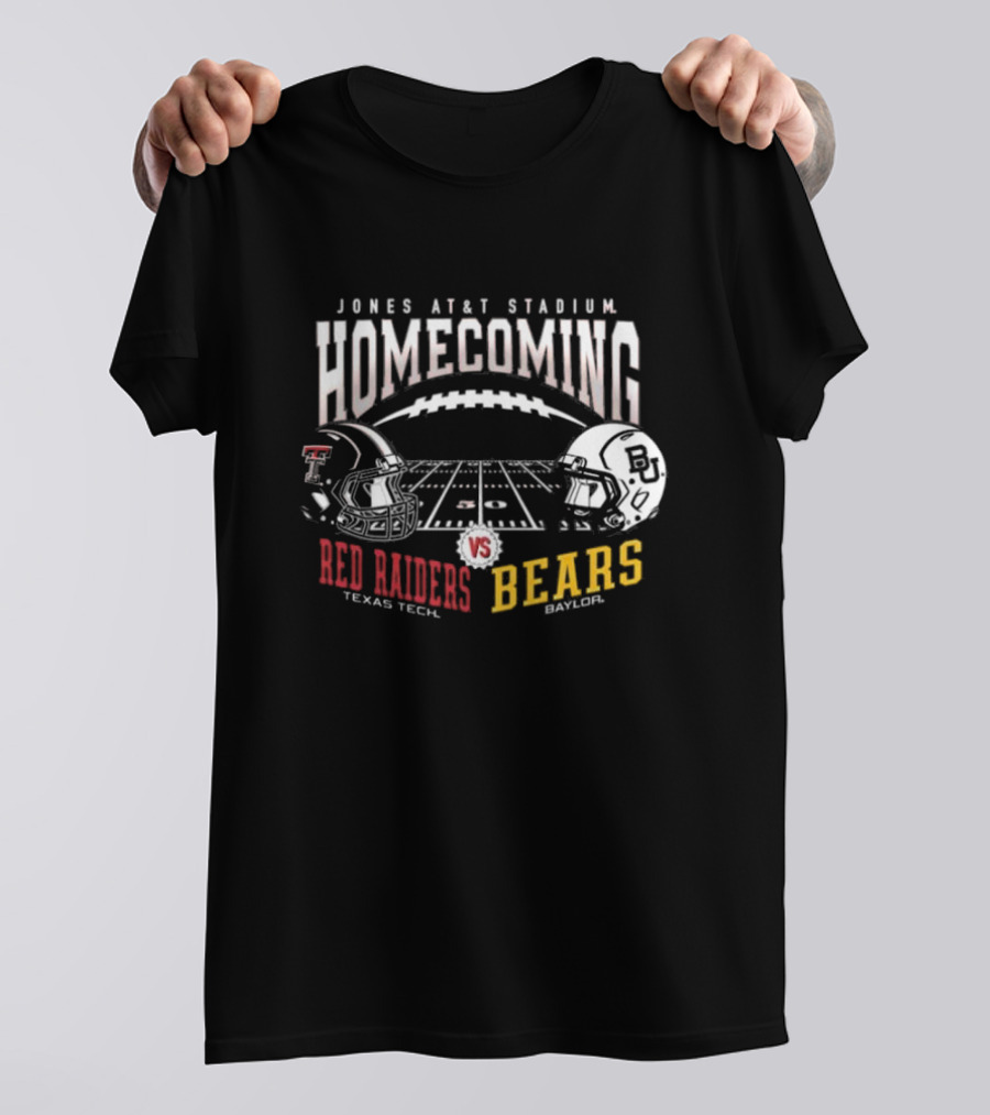 Texas Tech Red Raiders Vs Baylor Bears Jones AT&T Stadium Homecoming T-Shirt