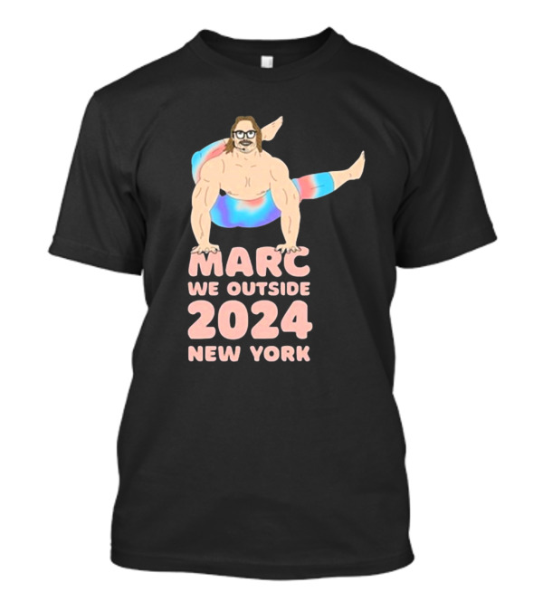 Marc We Outside 2024 New York Yoga Pose T-Shirt