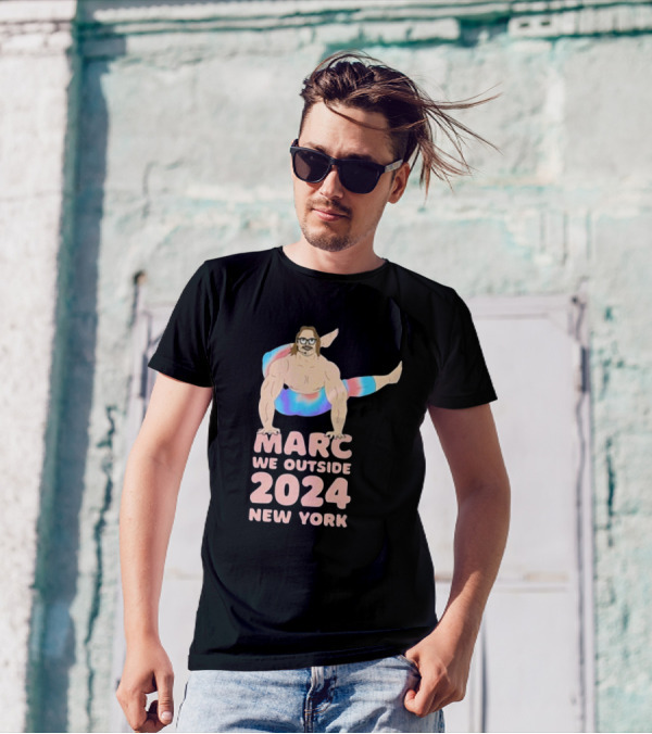 Marc We Outside 2024 New York Yoga Pose T-Shirt
