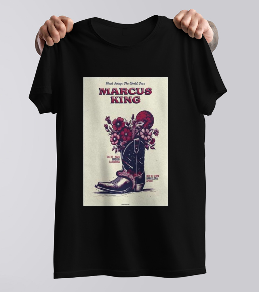 Marcus King Mood Swings The World Tour October 17 2024 La Riviera October 18 2024 Apolo T-Shirt