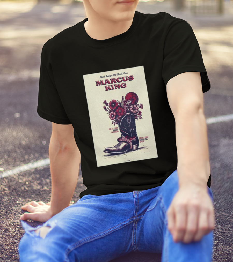 Marcus King Mood Swings The World Tour October 17 2024 La Riviera October 18 2024 Apolo T-Shirt