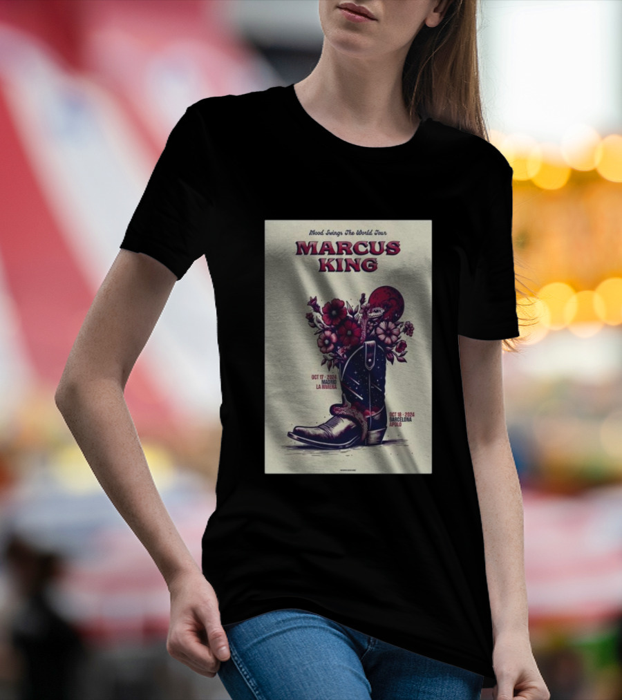 Marcus King Mood Swings The World Tour October 17 2024 La Riviera October 18 2024 Apolo T-Shirt