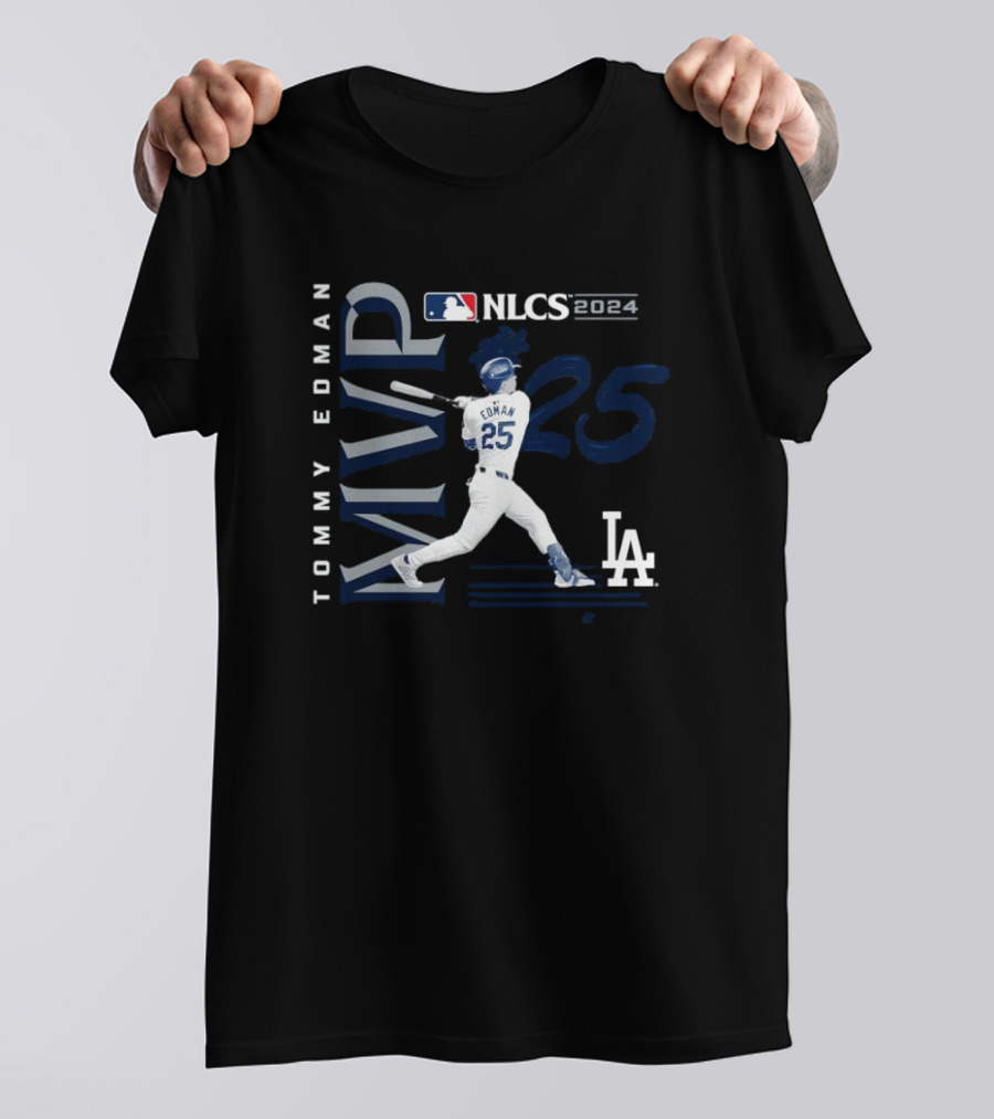 Tommy Edman Los Angeles 2024 NLCS MVP Dodgers #25 T-Shirt