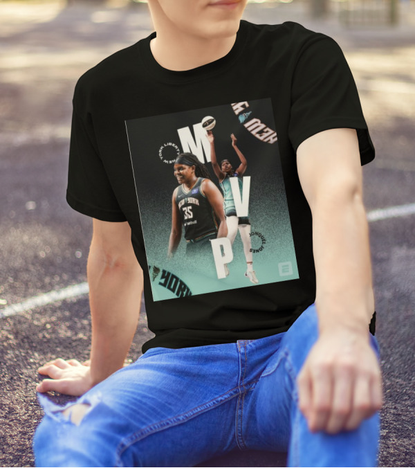 New York Liberty MVP Jonquel Jones 2024 WNBA Basketball Finals T-Shirt